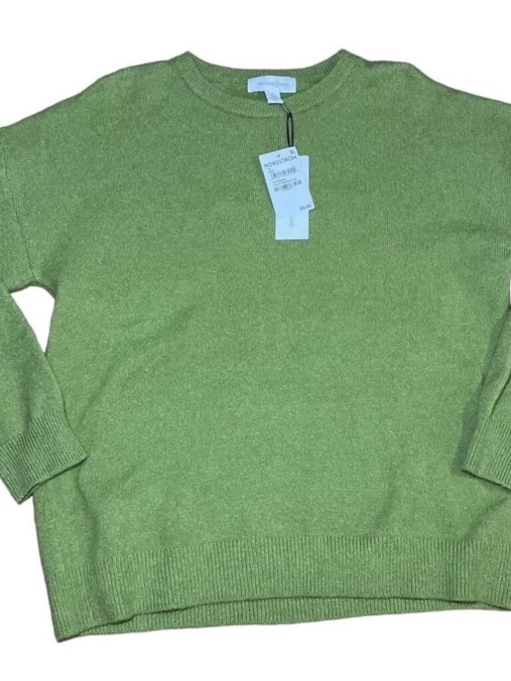 Womens Treasure & Bond Green Soft Acrylic Sweater Sz Small Crew Neck NWT $69